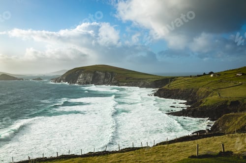 Preview: The Beach And Surrounding Landscape At Coumeenoule Harbour In The Dingle Peninsula In South West