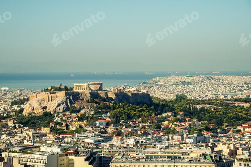 Preview: Panoramic View Of Athens And Acropolis Hill, Greece