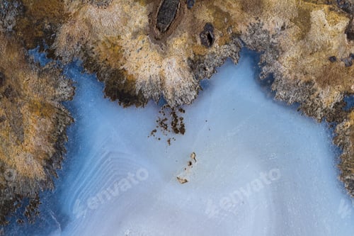 Preview: Close Up Of A Beautiful Polished Stone With Interesting Details In The Texture And Natural Colors