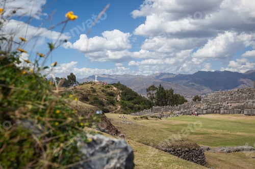 Preview: Cusco, Peru - May 14 : View Of The Cristo Rey Statue In Cusco From The Ancient Site Of Saqsaywaman