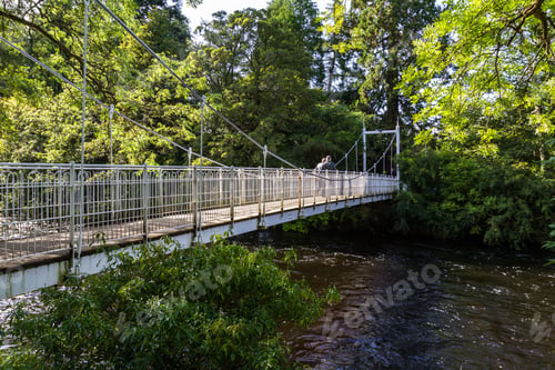 Preview: Walk Bridge To Ness Islands On The River Ness. They Are Tree Filled Islands Linked Bryophytes