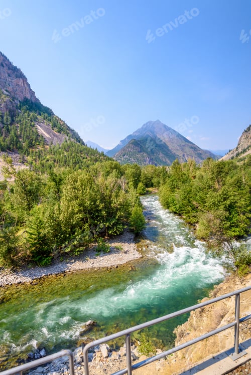 Preview: Beautiful Mountain River At The Setton Lake, Lillooet, Whistler, Vancouver, British Columbia
