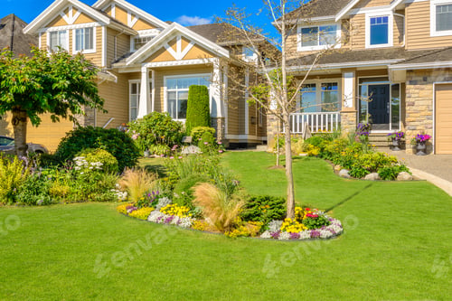 Preview: Luxury House At Sunny Day In Vancouver, Canada.