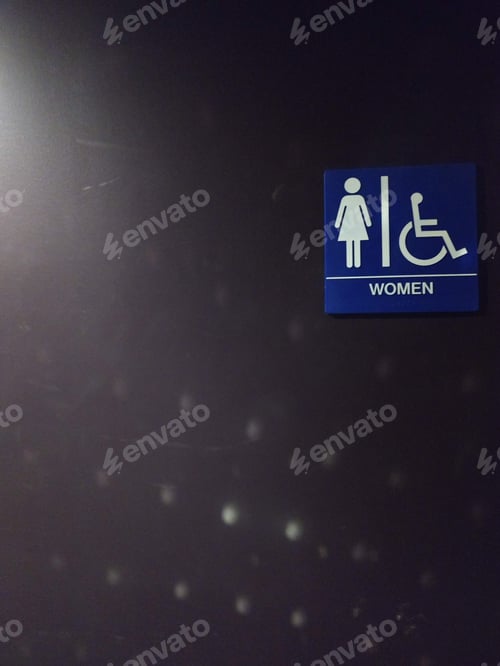 Preview: Ladies Bathroom Sign