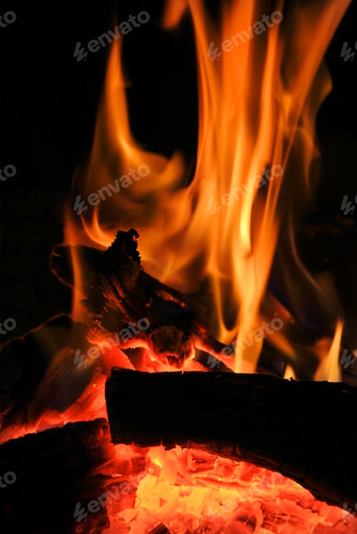 Preview: Fire And Flame - Hot Color Background -