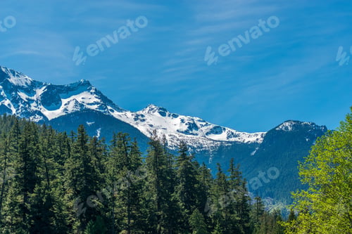 Preview: View Of Snow Mountains In British Columbia, Canada.