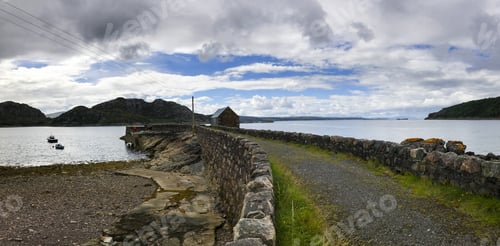Preview: View Over The Stone Harbour In Lower Diabaig In The North West Region Of Scotland