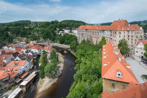 Preview: Beautiful Panoramic View Of Cesky Krumlov, A Medieval City At Czech Republic - Cesky Krumlov, Czech