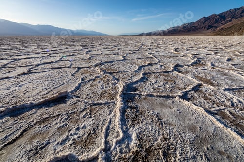 Preview: View Of Death Valley Showing Salt Flats And Wide Views On A Panoramic Format