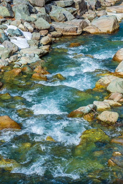Preview: Beautiful Mountain River In Canada.