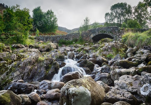 Preview: Traditional Stone Ashness Bridge In English Lake District