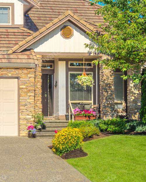 Preview: Fragment Of Luxury House At Sunny Day In Vancouver, Canada.