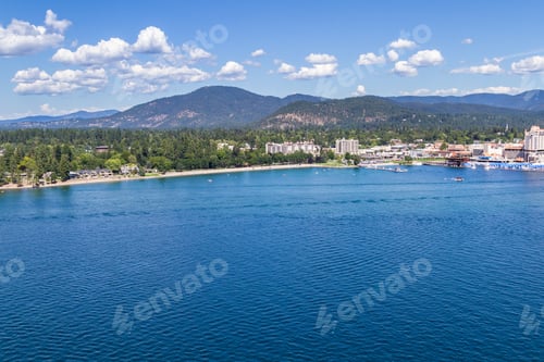 Preview: Coeur D' Alene, Idaho - August 12: Aerial View Of The Coeur D' Alene Resort And Marina. August 12
