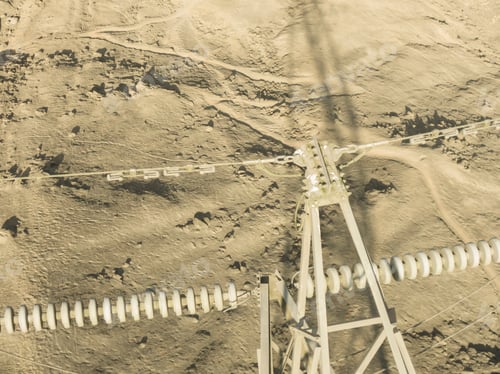 Preview: Power Line With Dust In Lima Peru. Tower, Electricity.