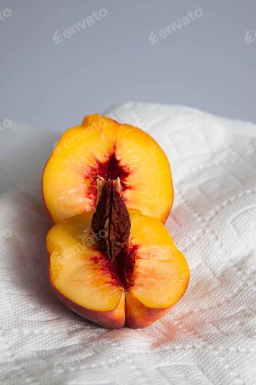 Preview: Sliced Peach In A Still Life