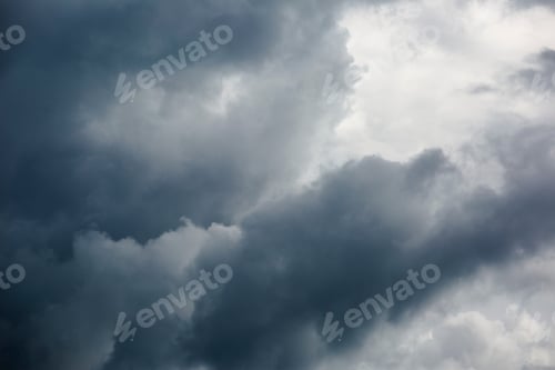 Preview: Image Of Clouds In Tropical Weather In Peruvian Jungle. Amazon Rain Forest Weather. Overcast Sky