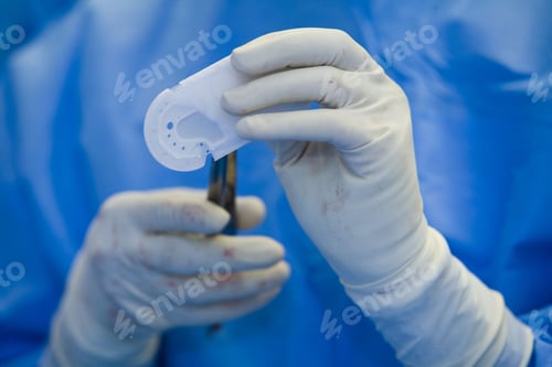 Preview: Medical Hands With White Gloves