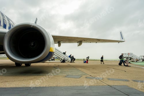Preview: Bologna Airport Marconi, Italy - October 25, 2016: Low Cost Airline Company Ryanair Founded In
