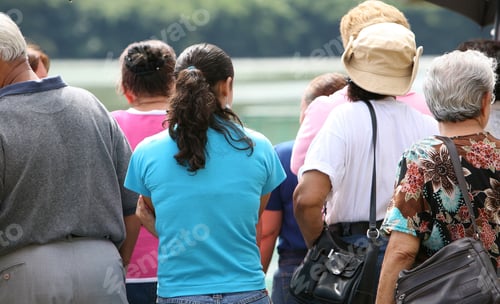Preview: Group Of People On The Lake