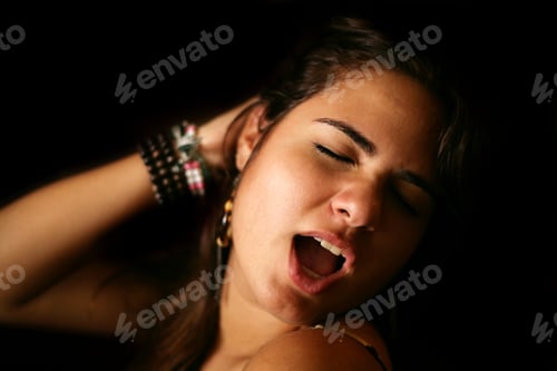 Preview: Sensual Beautiful Young Lady With Erotica Expression Of Pleasure