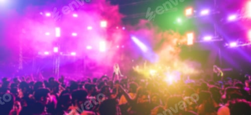 Preview: Exciting Concert Lights and Energetic Crowd