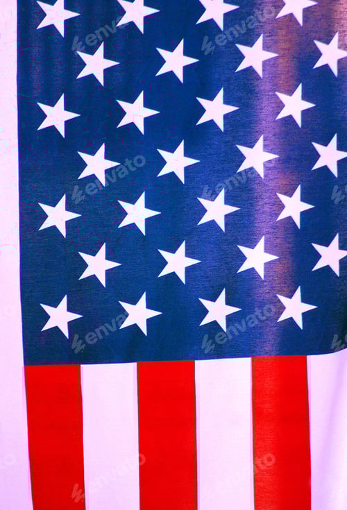 Preview: Stars and Stripes Abstract American Flag Close-Up