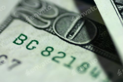 Preview: Macro Closeup Of A $20.00