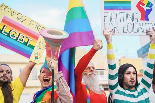 Preview: Gay And Transgender People Protest At Lgbt Pride Event For Equality Rights Outdoors In The City