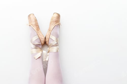 Preview: Dancer'S Legs, White Background.