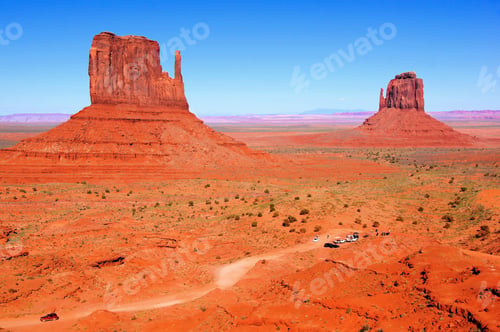 Preview: Famous Wild West View Over Monument Valley, Arizona, Usa