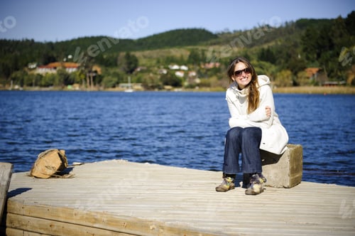 Preview: Shot In A Beautiful Blue Lake In A Cold Morning With A Lot Of Natural Sunlight