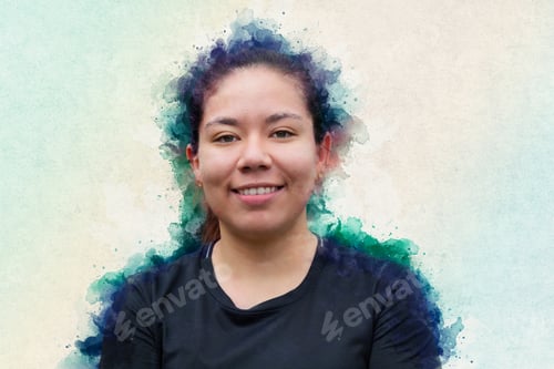 Preview: Portrait Of A Soccer Player On A White Background
