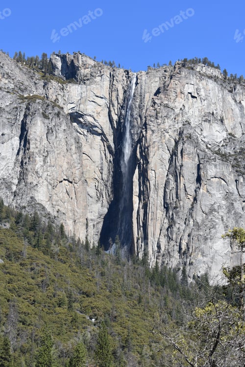 Preview: A Vertical Breathtaking Shot In The Yosemite National Park, Usa