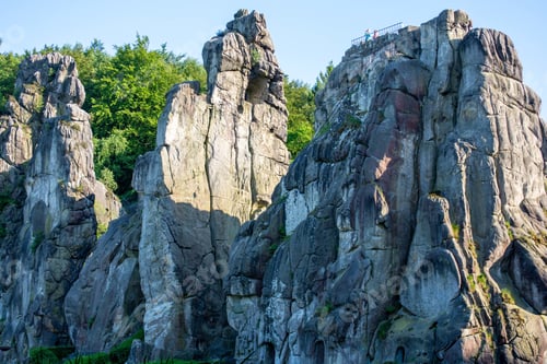 Preview: Externsteine In Horn-Bad Meinberg In Teutoburg Forest In Germany