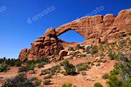Preview: South Windows Arch At Arches National Park, Utah, Usa