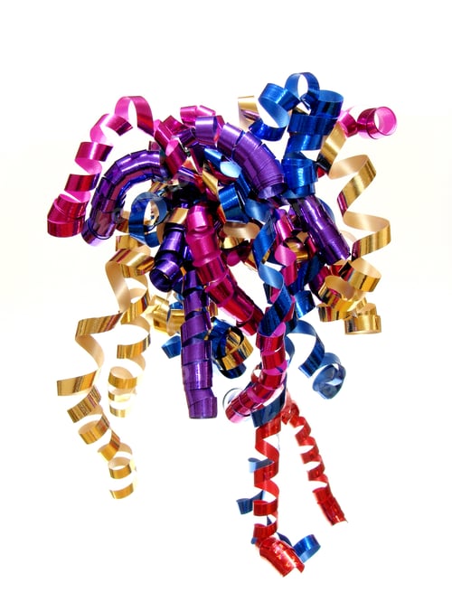 Preview: Colorful Twirled New Year'S Eve Ribbon