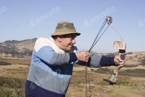 Preview: Portrait Of Senior Man Having Fun Outdoor