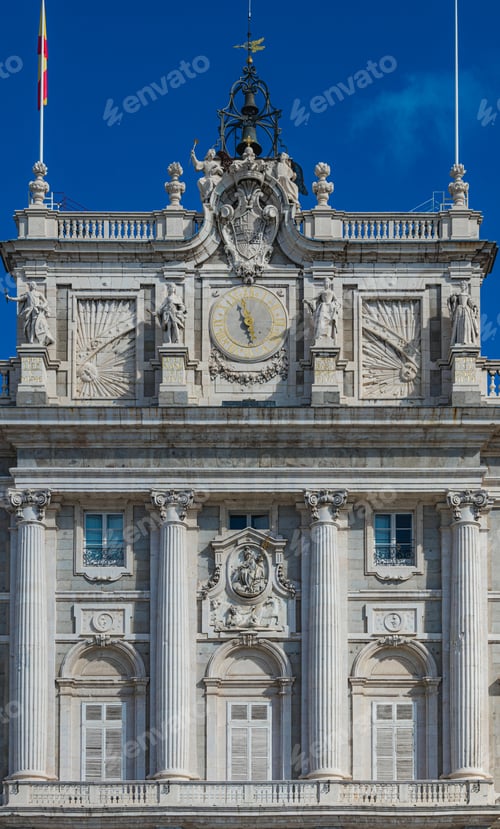 Preview: A Vertical Shot Of The Royal Palace Of Madrid, Spain