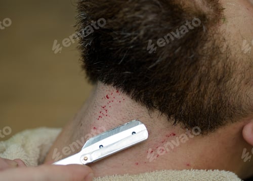 Preview: Master Hairdresser Does Hairstyle And Style With Scissors And Comb. Hairdressers Work For A