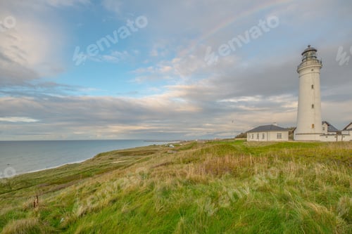 Preview: Rainbow Over The Hirtshals Lighthouse
