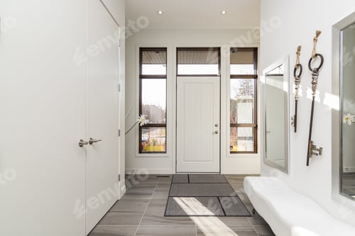 Preview: A Beautiful Shot Of A Modern House Front Porch
