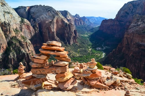 Preview: A View Of The Amazing Angel'S Landing Scenery In Zion National Park, Utah
