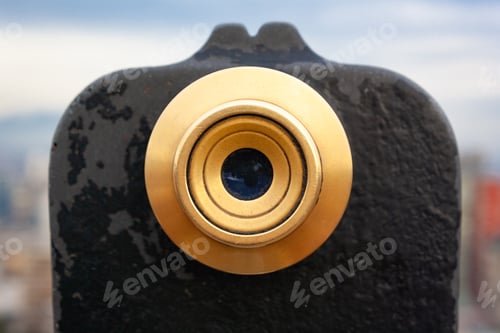 Preview: A Closeup Shot Of A Black Binoculars
