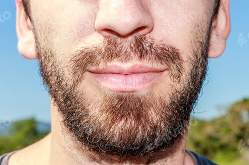 Preview: Closeup Of Long Beard And Mustache Man