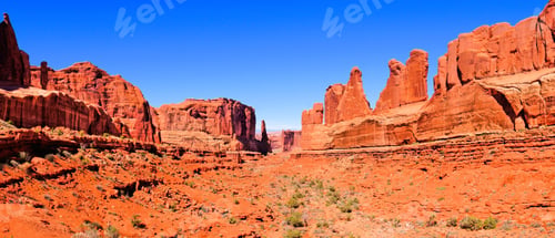 Preview: Arches National Park, Usa, Panoramic View Of Park Avenue
