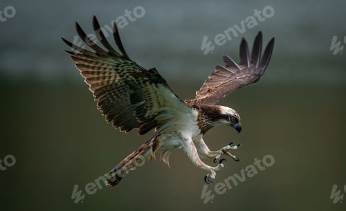 Preview: An Amazing Picture Of An Osprey Or Sea Hawk Trying To Hunt