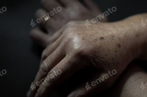 Preview: A Closeup Shot Of An Old Person'S Hands
