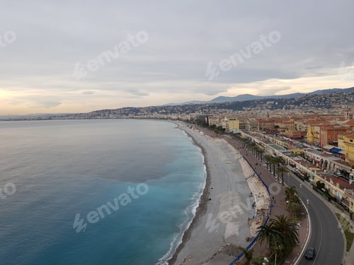 Preview: A High Angle Shot Of Buildings And The Sea Of Italy