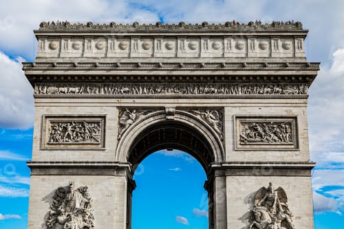 Preview: The Famous Historical Arch Of Triumph In Paris, France