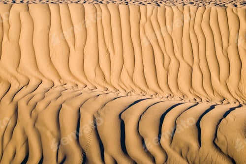 Preview: A Closeup Shot Of A Sand Wave Texture In The Desert Beautiful Wallpaper
